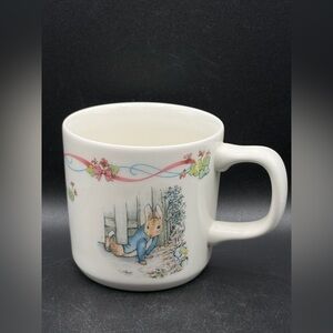 Vintage 1993 Beatrix Potter Wedgwood Peter Rabbit For Your Christening Cup Eng